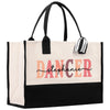 a black and white tote bag with the word dancer on it