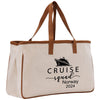 a canvas bag with a cruise logo on it