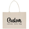 a canvas bag with the words custom canvas tote bag