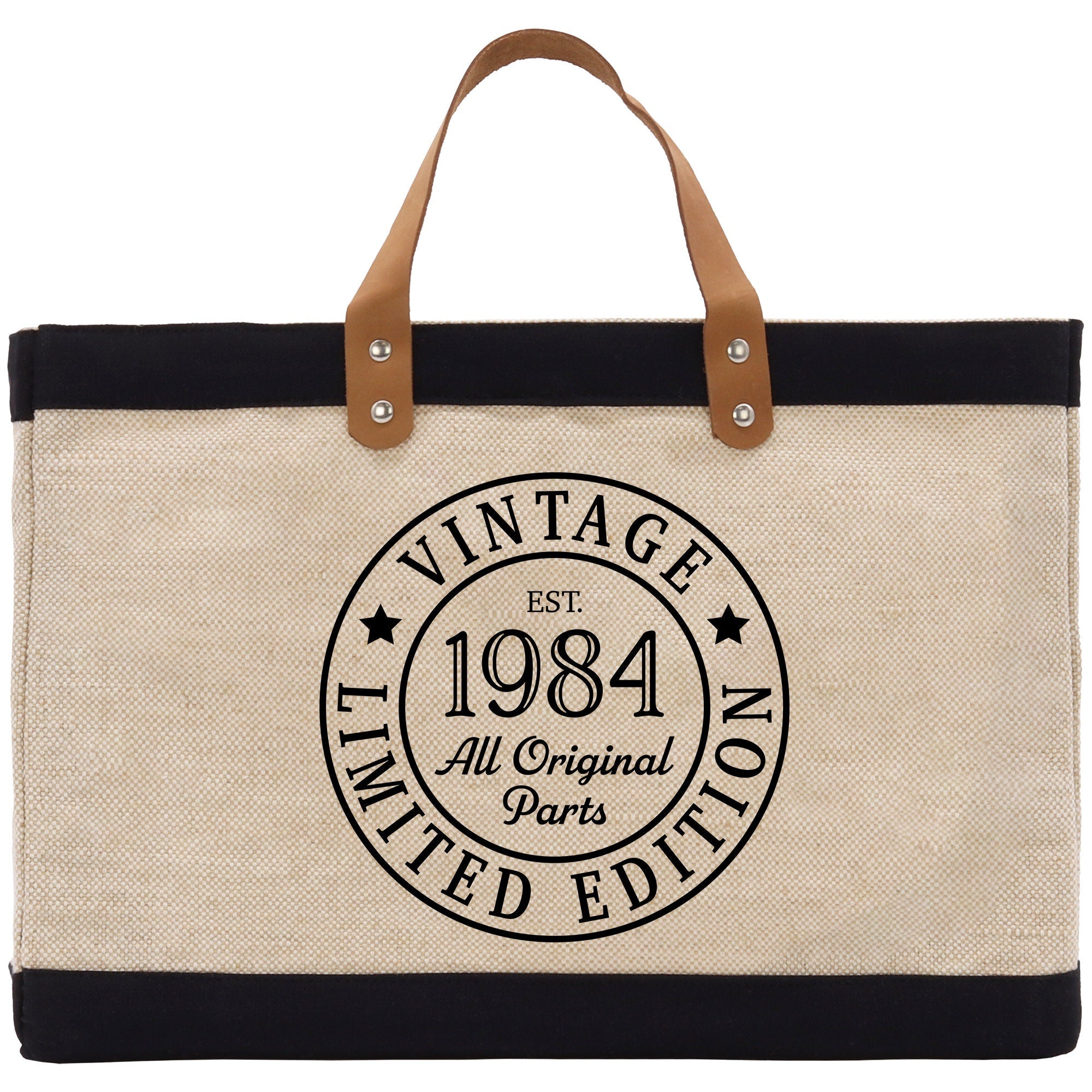 a canvas bag with a logo on it