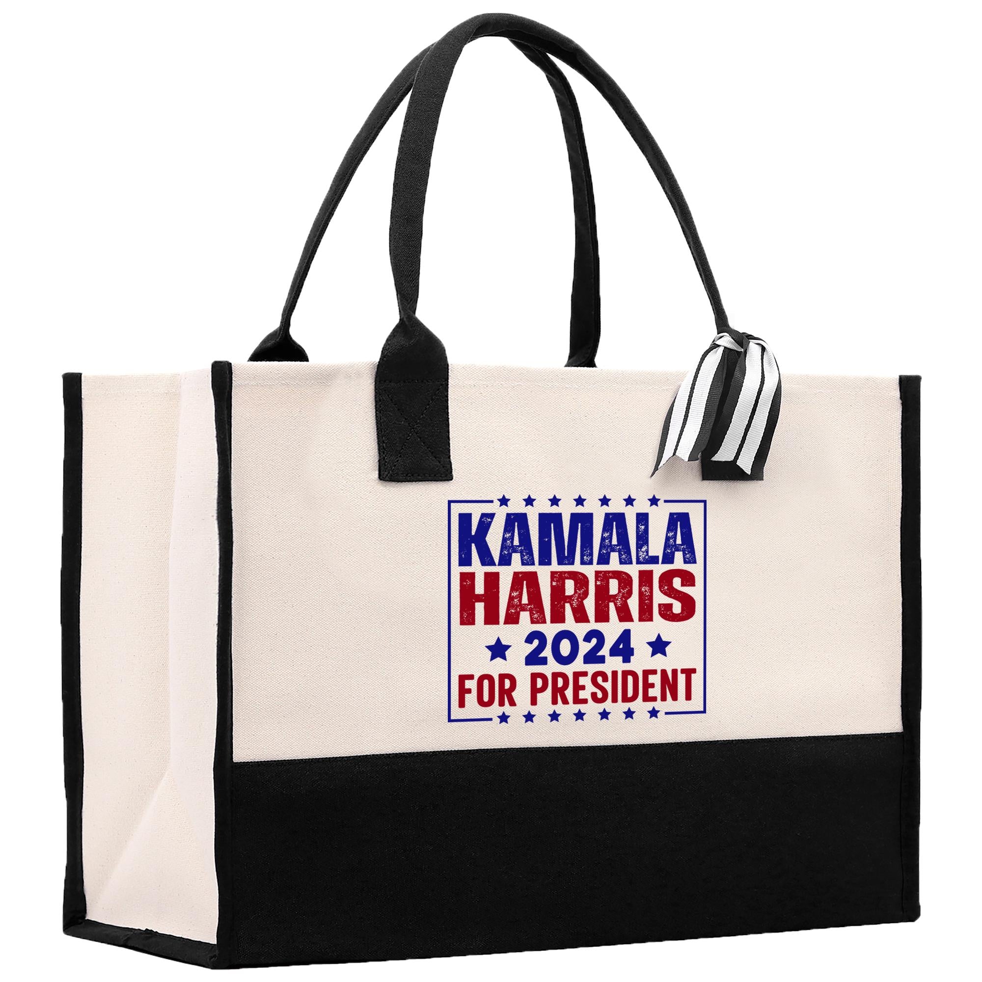 a tote bag with a political message on it