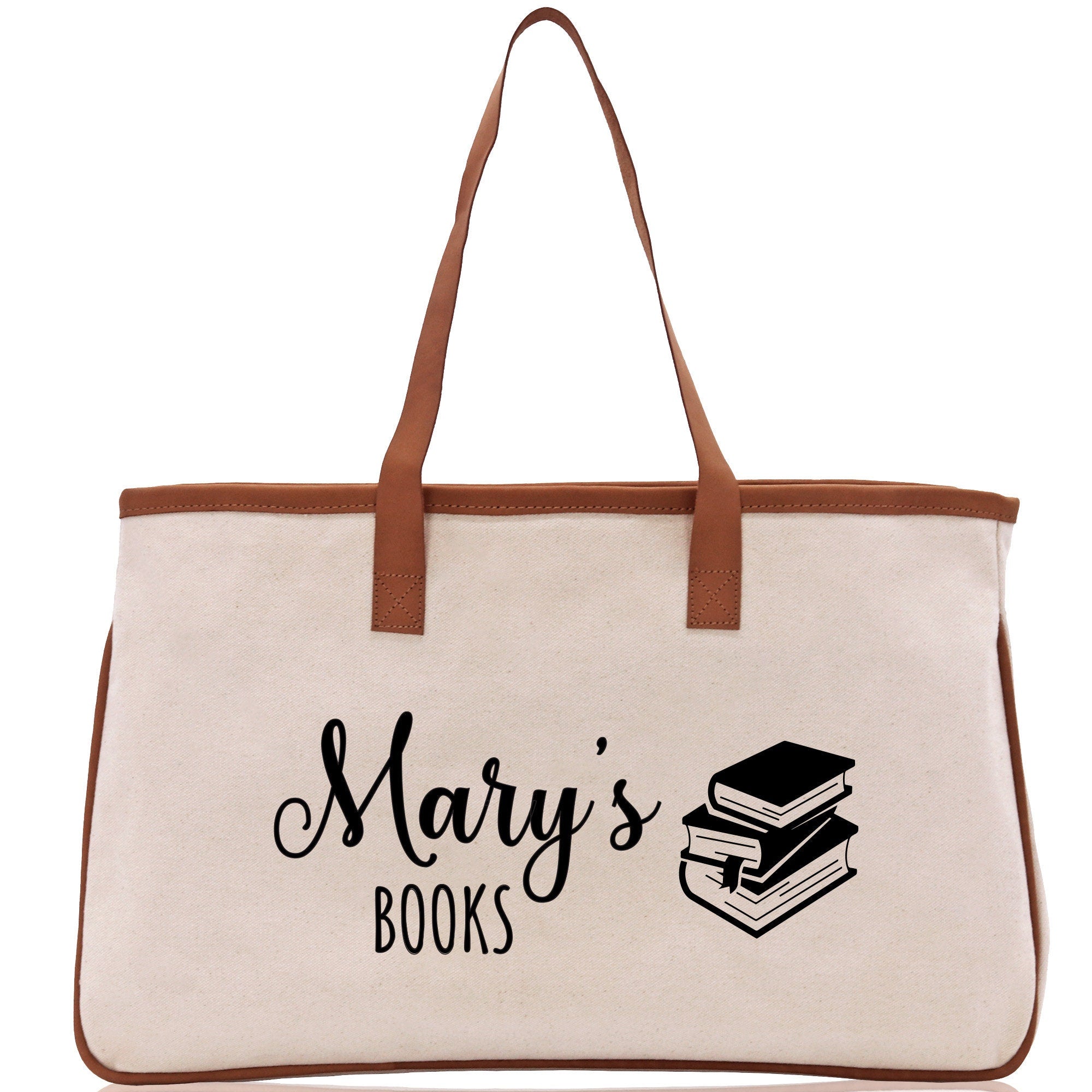 a book bag with a book on it