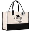 a black and white bag with a cruise logo on it