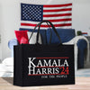 a black bag with a political message on it