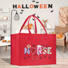 a red shopping bag with the word boo on it