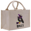 a trick or treat bag with a witch on it