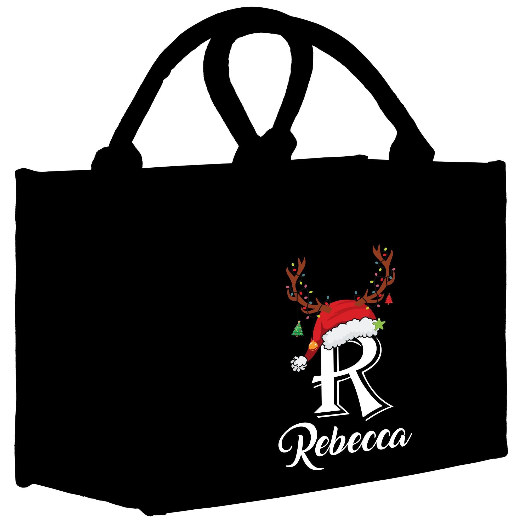 a black bag with reindeer antlers on it