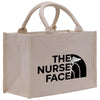 a white bag with the nurse face on it