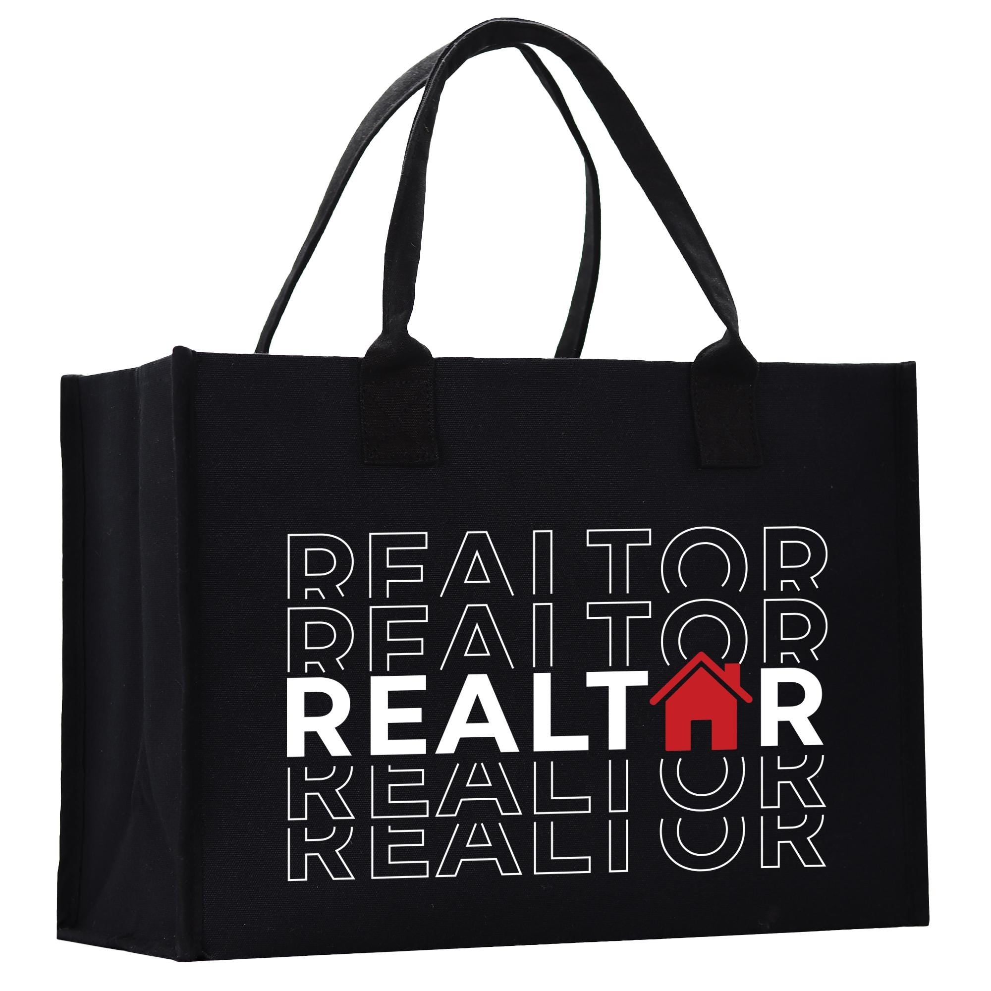 a black bag with the words realtor on it