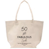 a white bag with the words fabulous on it