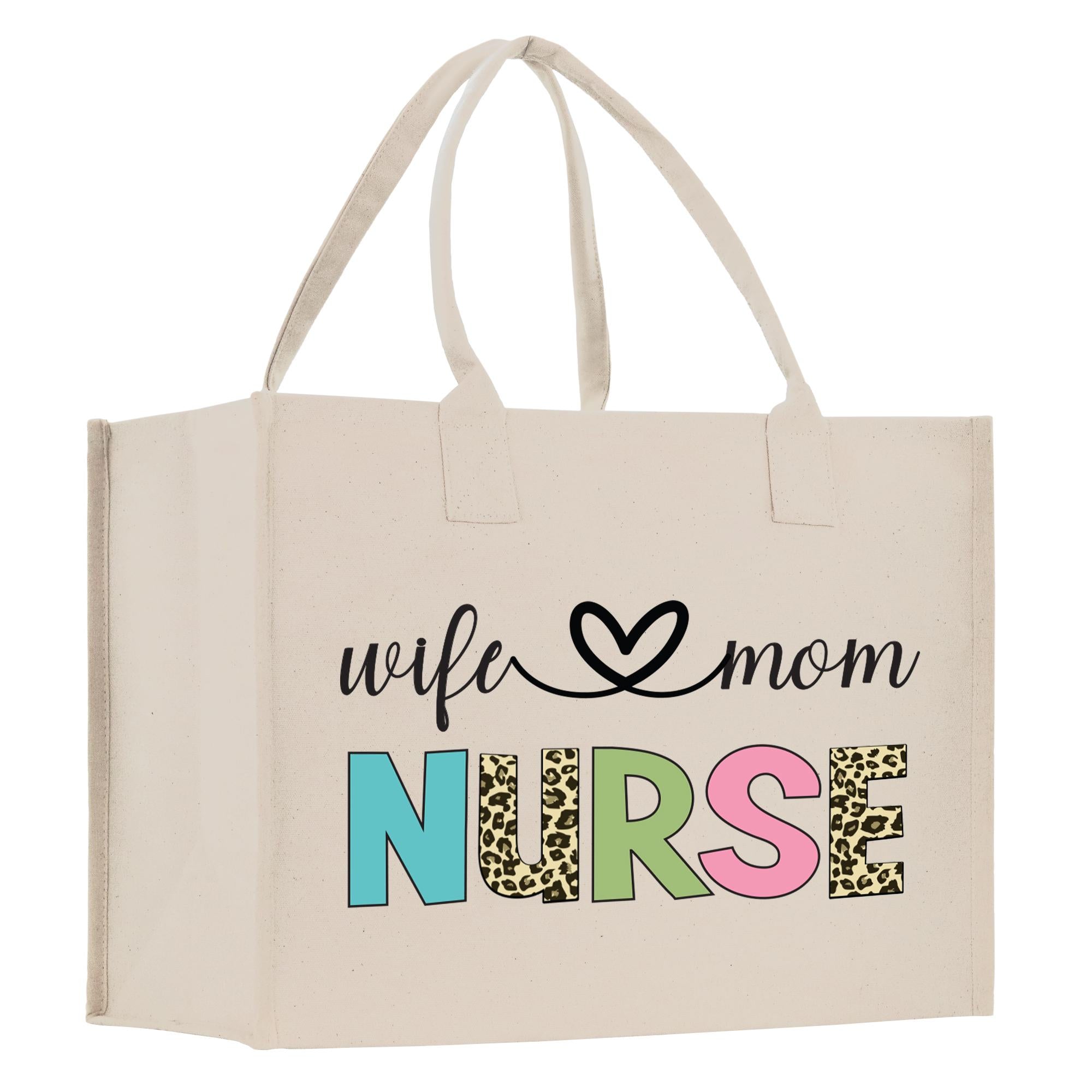 a white shopping bag with the words nurse on it