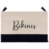 a black and white bag with the word bikin's on it