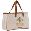 a white bag with a cactus on it