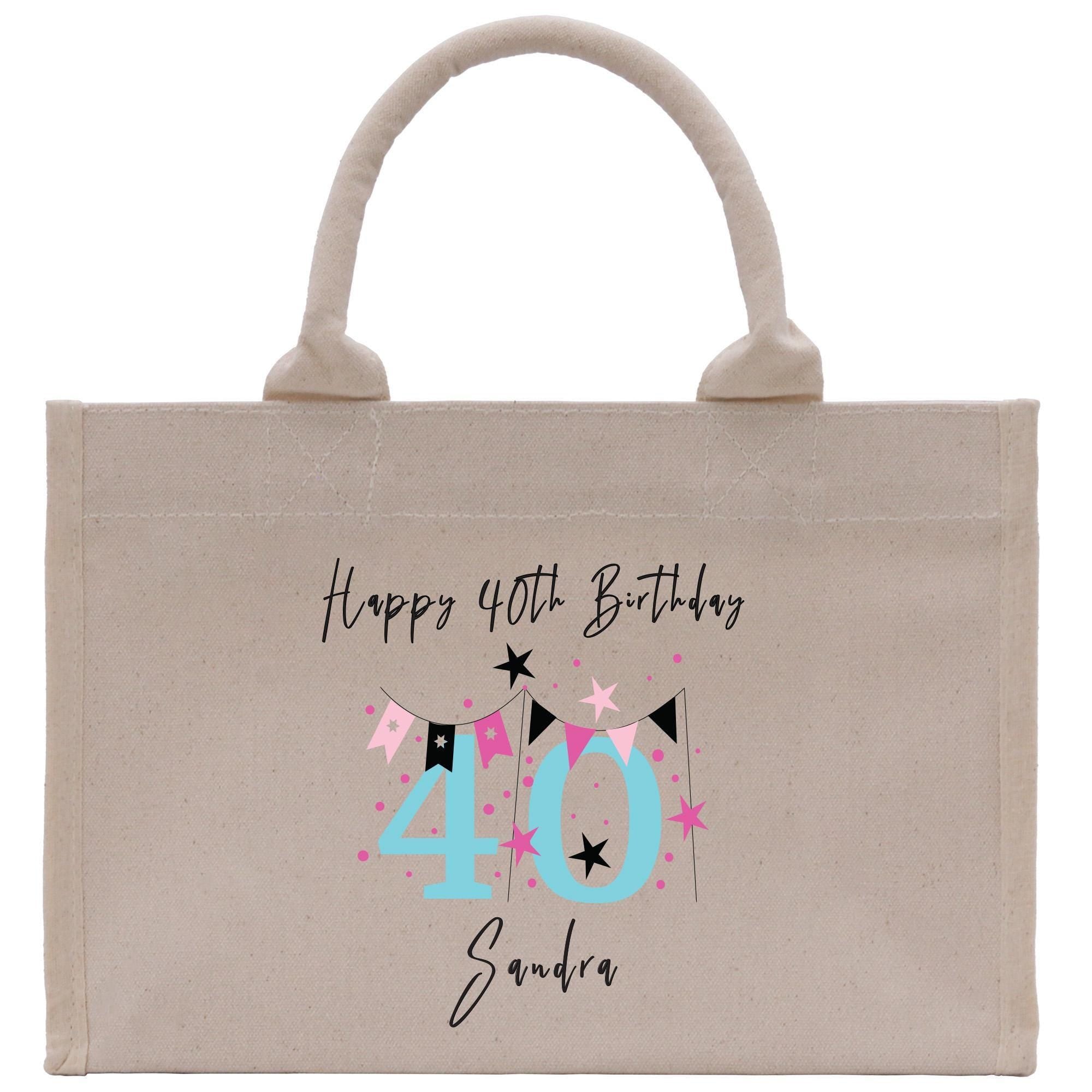 a birthday bag with the number forty on it