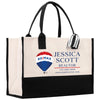 a re / max tote bag with a re / max logo on the front