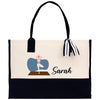 a black and white bag with a woman doing yoga