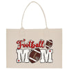 a football mom bag with a football on it