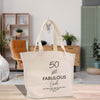 a white bag sitting on top of a wooden table