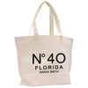 a white tote bag with the number forty forty forty forty forty forty forty forty