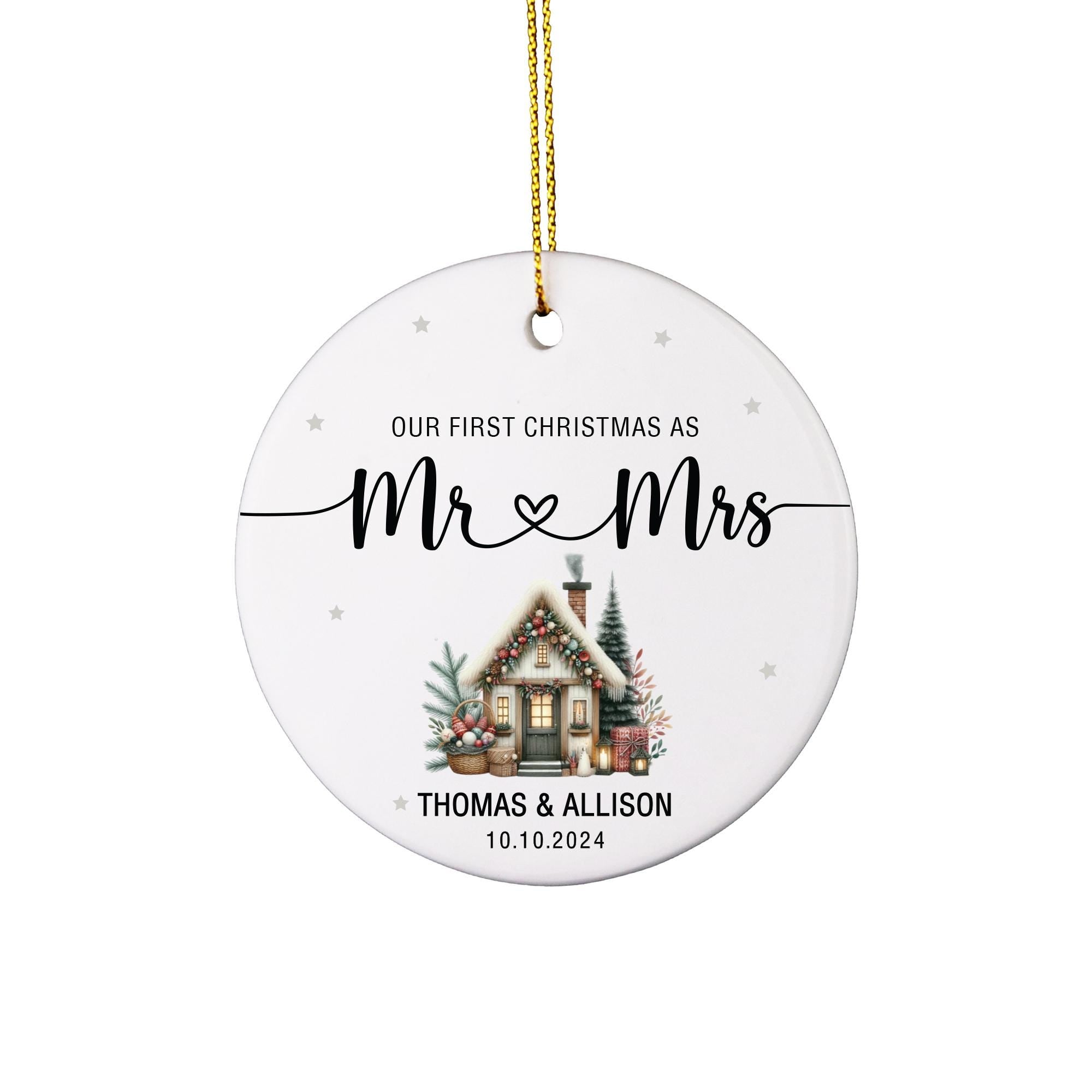 a personalized ornament for a christmas ornament