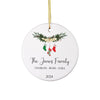 a personalized christmas ornament with stockings and stockings