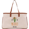 a white bag with a cactus on it