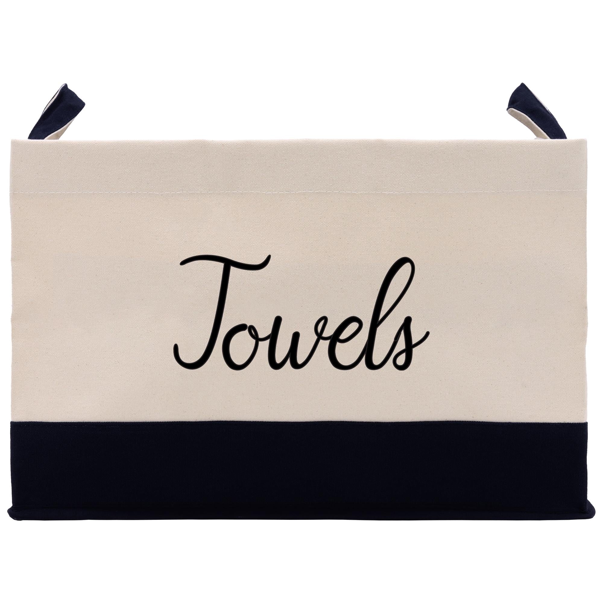 a white bag with a black and white stripe
