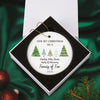 a personalized ornament for a family of three