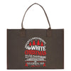 a brown bag with a christmas message on it