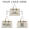 a tote bag with a logo on it