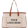 a tote bag with a logo on it