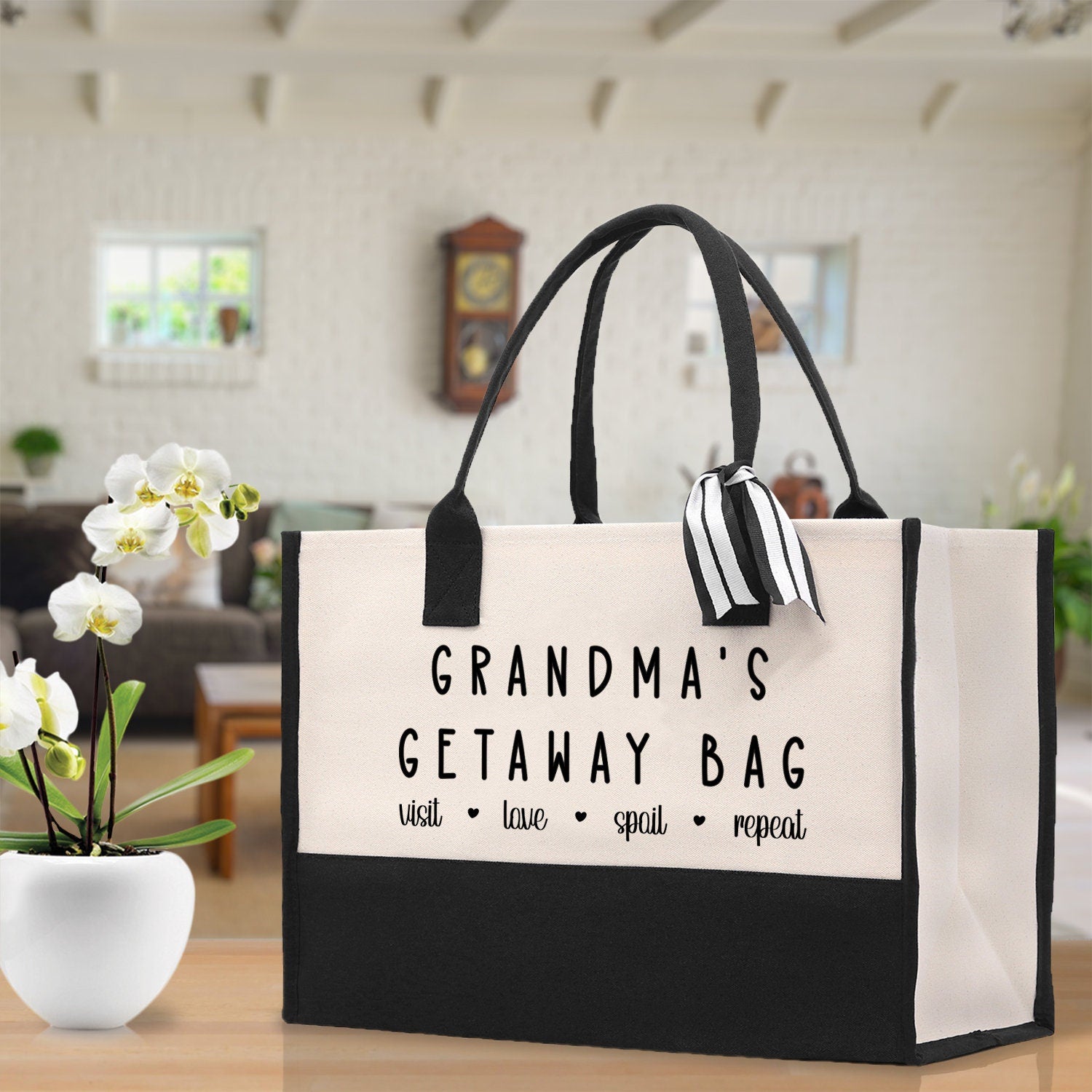 Grandma Tote Bag Grandma's Getaway Bag Grandma Nana Bag Grandma