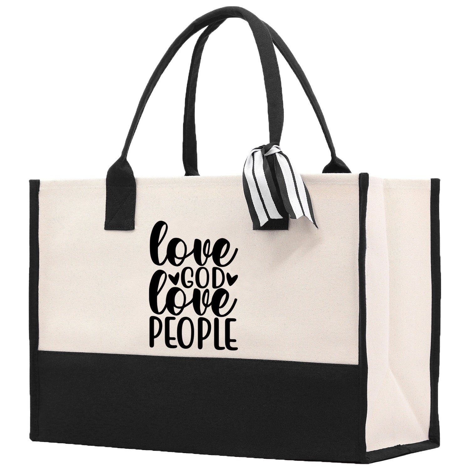 Love God Love People Religious Tote Bag for Women Bible Verse Canvas Tote Bag Religious Gifts Bible Verse Gift Church Tote Bag