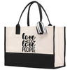 Love God Love People Religious Tote Bag for Women Bible Verse Canvas Tote Bag Religious Gifts Bible Verse Gift Church Tote Bag