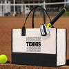 Tennis Tote Bag Custom Tennis Tote Bag Tennis Sport Gift for Her Personalized Tennis Bag Tennis Love Bag Tennis Coach Gift Canvas Tote Bag