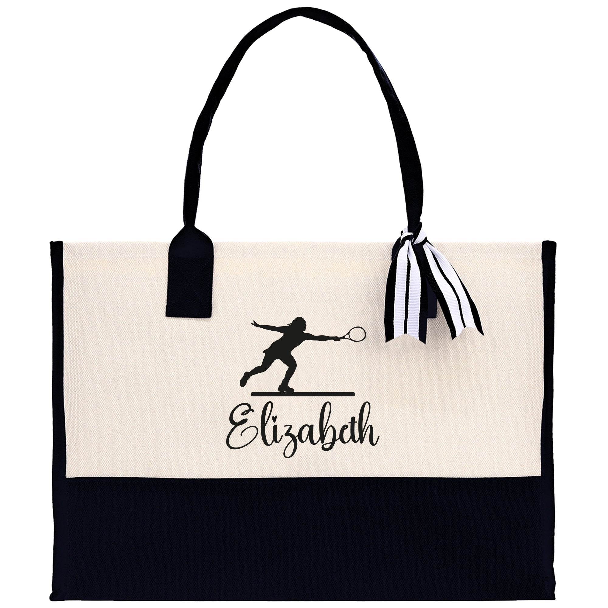 Tennis Tote Bag Custom Tennis Tote Bag Tennis Sport Gift for Her Personalized Tennis Bag Tennis Love Bag Tennis Coach Gift Canvas Tote Bag