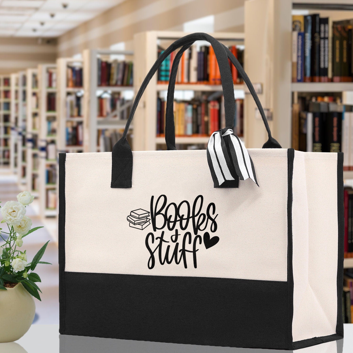 Books Stuff Tote Bag Bookworm Gift Book Quotes Party Gift Book Lover Tote Book Canvas Tote Bag Birthday Gift Library Bag Grocery Bag