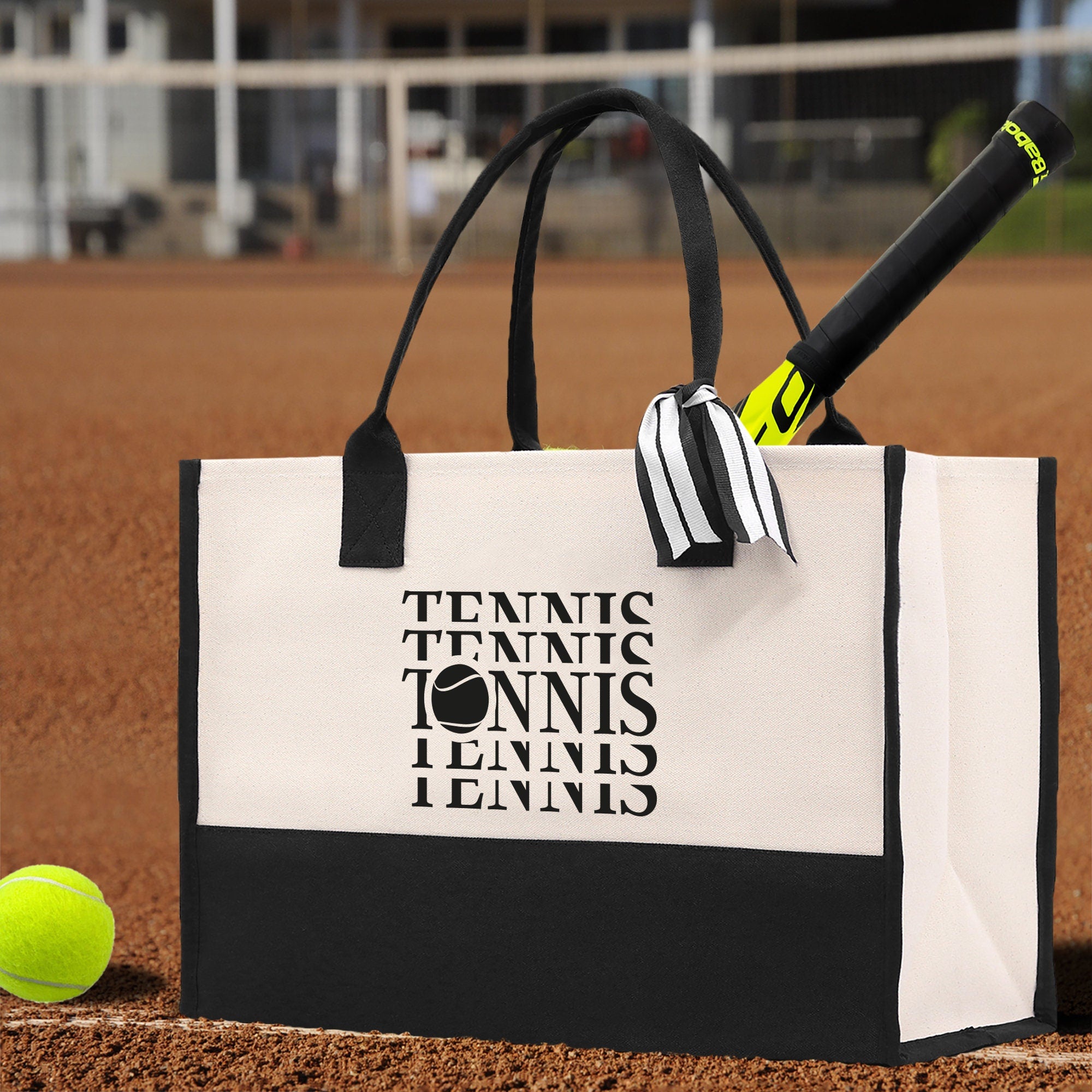 Tennis Tote Bag Custom Tennis Tote Bag Tennis Sport Gift for Her Personalized Tennis Bag Tennis Love Bag Tennis Coach Gift Canvas Tote Bag