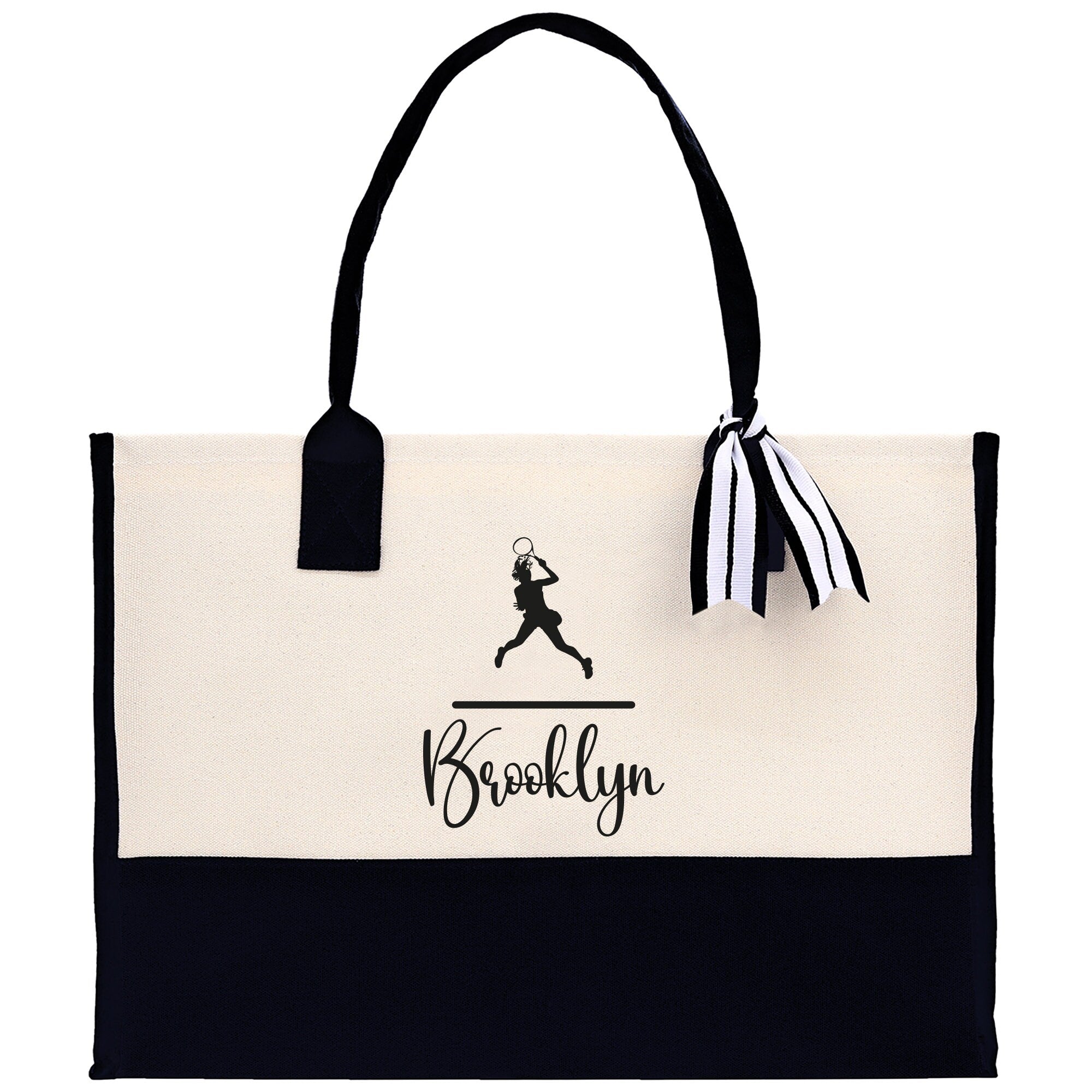 Tennis Tote Bag Custom Tennis Tote Bag Tennis Sport Gift for Her Personalized Tennis Bag Tennis Love Bag Tennis Coach Gift Canvas Tote Bag