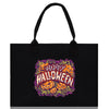 Halloween Trick or Treat Tote Bag Halloween Tote Bag for Kids Halloween Gift Halloween Candy Bag Halloween Doodles Cute Canvas Tote Bag