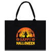 Halloween Trick or Treat Tote Bag Halloween Tote Bag for Kids Halloween Gift Halloween Candy Bag Halloween Doodles Cute Canvas Tote Bag