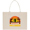 Halloween Trick or Treat Tote Bag Halloween Tote Bag for Kids Halloween Gift Halloween Candy Bag Halloween Doodles Cute Canvas Tote Bag