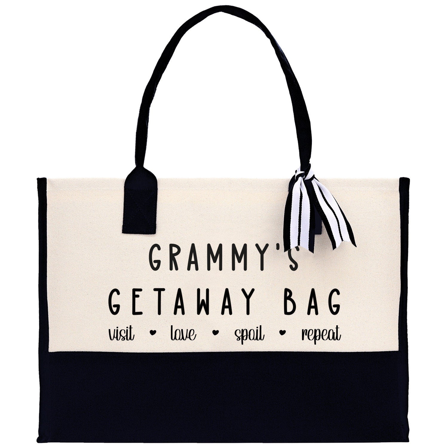 Grandma Tote Bag Grandma's Getaway Bag Grandma Nana Bag Grandma Gift Bag Shopping Bag Mothers Day Gift Live Love Spoil Bag Grandma GM1009
