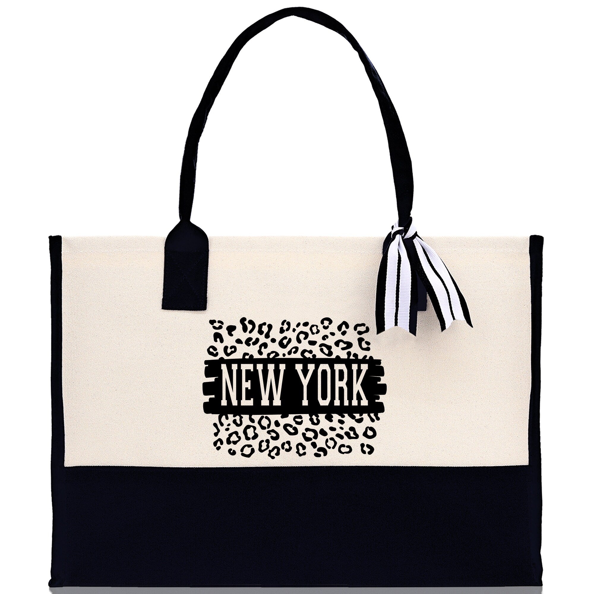 New York Cotton Canvas Tote Bag NY Travel Vacation Tote Employee and Client Gift NYC Wedding Favor Birthday Welcome Tote Bag Bridesmaid Gift
