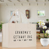 Grandma Tote Bag Grandma's Getaway Bag Grandma Nana Bag Grandma Gift Bag Shopping Bag Mothers Day Gift Live Love Spoil Bag Grandma Beach Bag