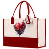 Red Hearts Valentine's day gifts for her True Love Tote Bag Custom Gift Bag Valentine TMC-L-VD1010