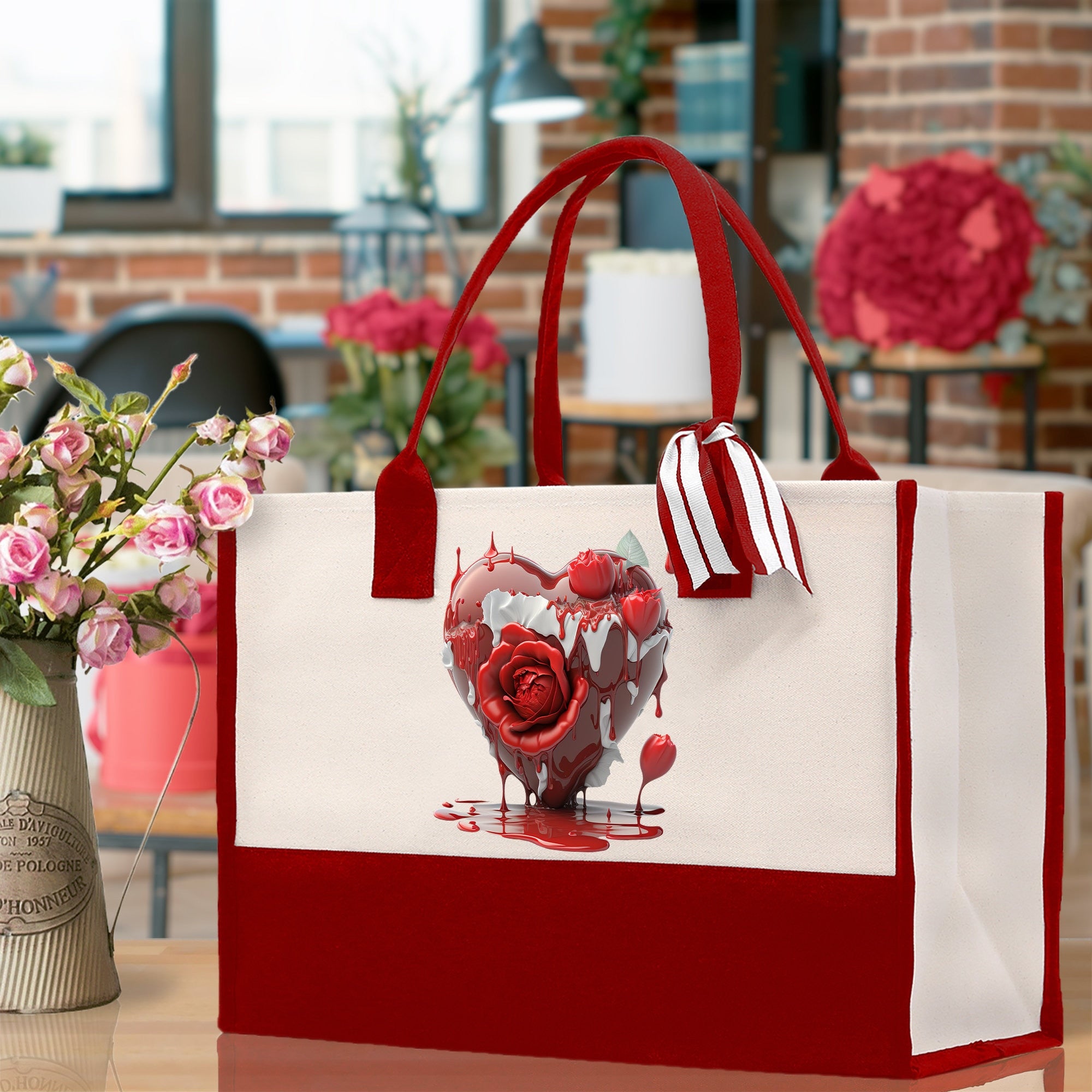 Valentine's day gifts for her True Love Tote Bag  Custom Gift Bag Valentine TMC-L-VD1011