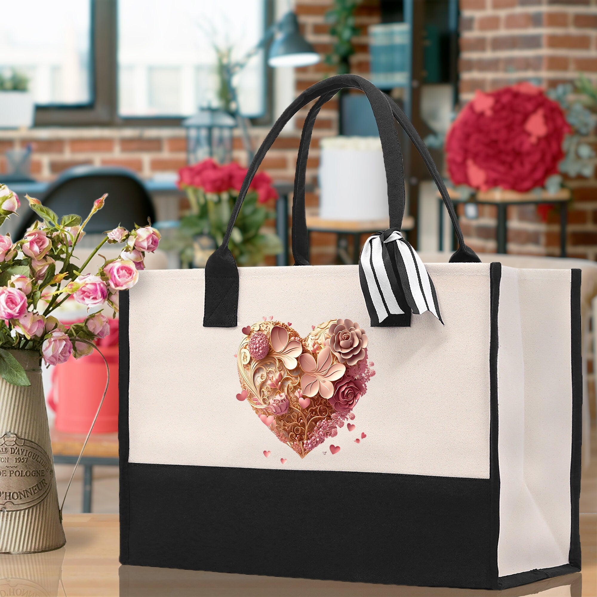 Valentine's day gifts for her True Love Tote Bag  Custom Gift Bag Valentine TMC-L-VD1002