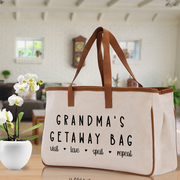 Grandma Tote Bag Grandma's Getaway Bag Grandma Nana Bag Grandma