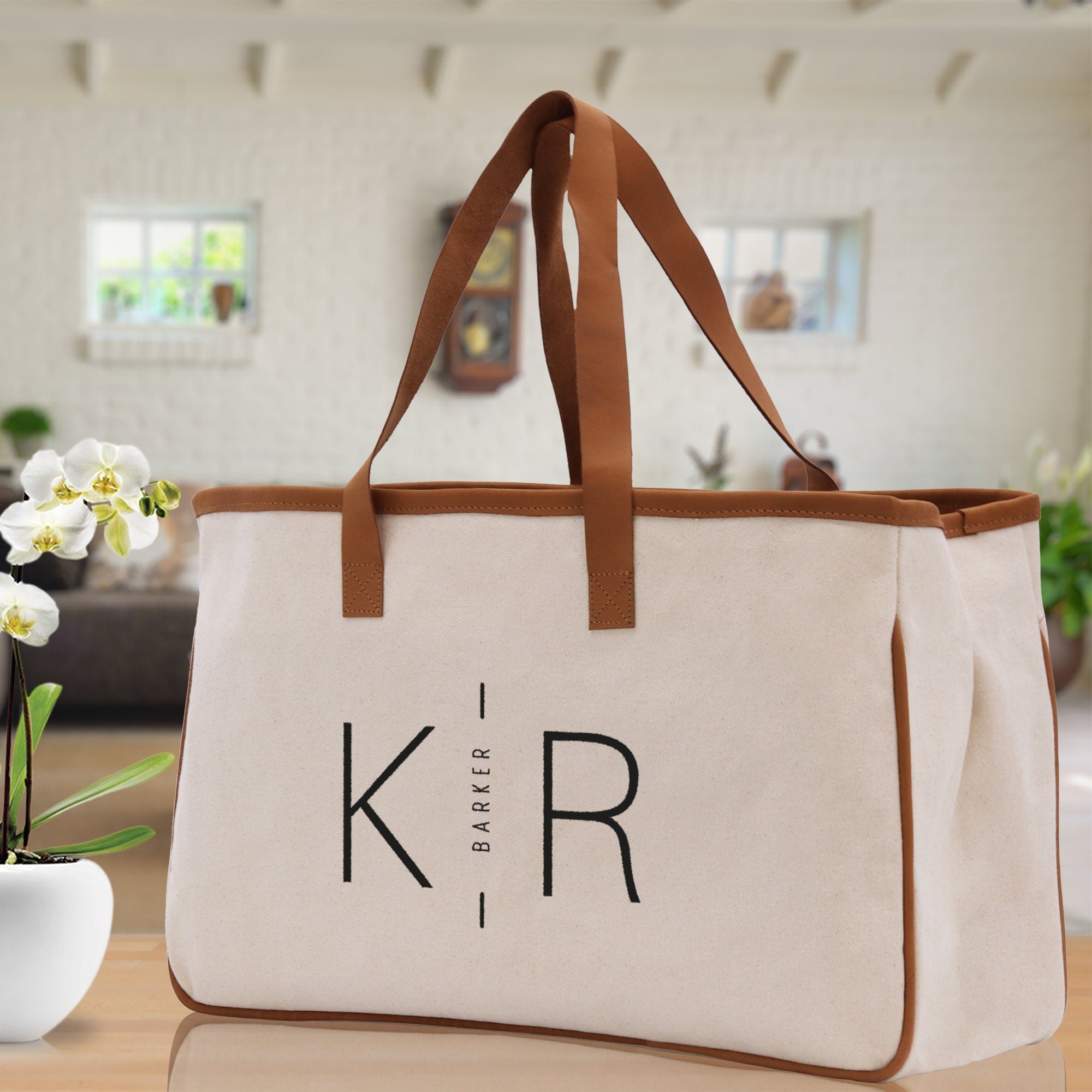 Personalized Tote Personalised Handbags With Initials Initials And